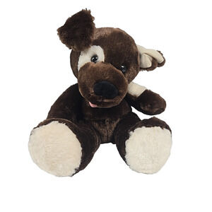 Build A Bear 2011 Fudge Pup Brown White Puppy Dog Plush Stuffed 10 In. Retired